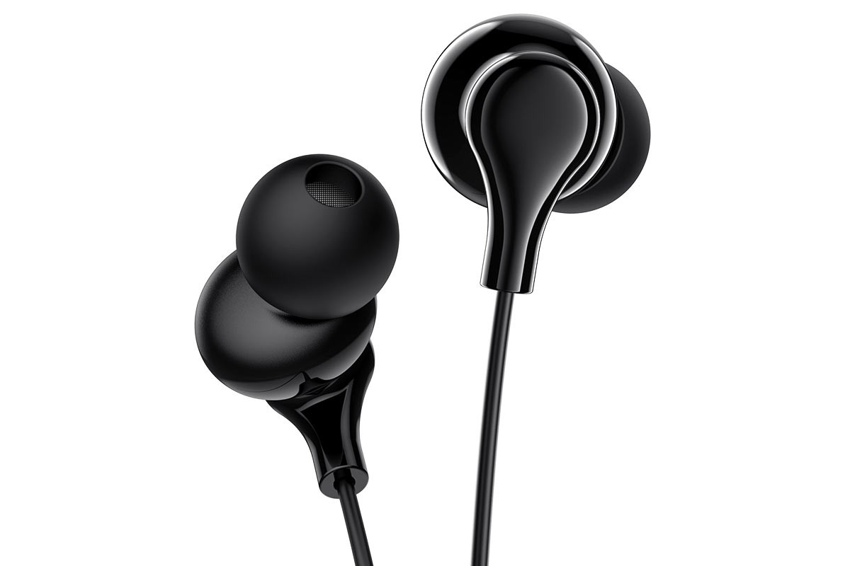 Наушники BOROFONE BM59 Collar universal earphones  with microphone3.5мм цвет ччерный
