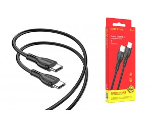 Кабель USB Type-C - USB Type-C BOROFONE BX51, PD60W (черный) 1м