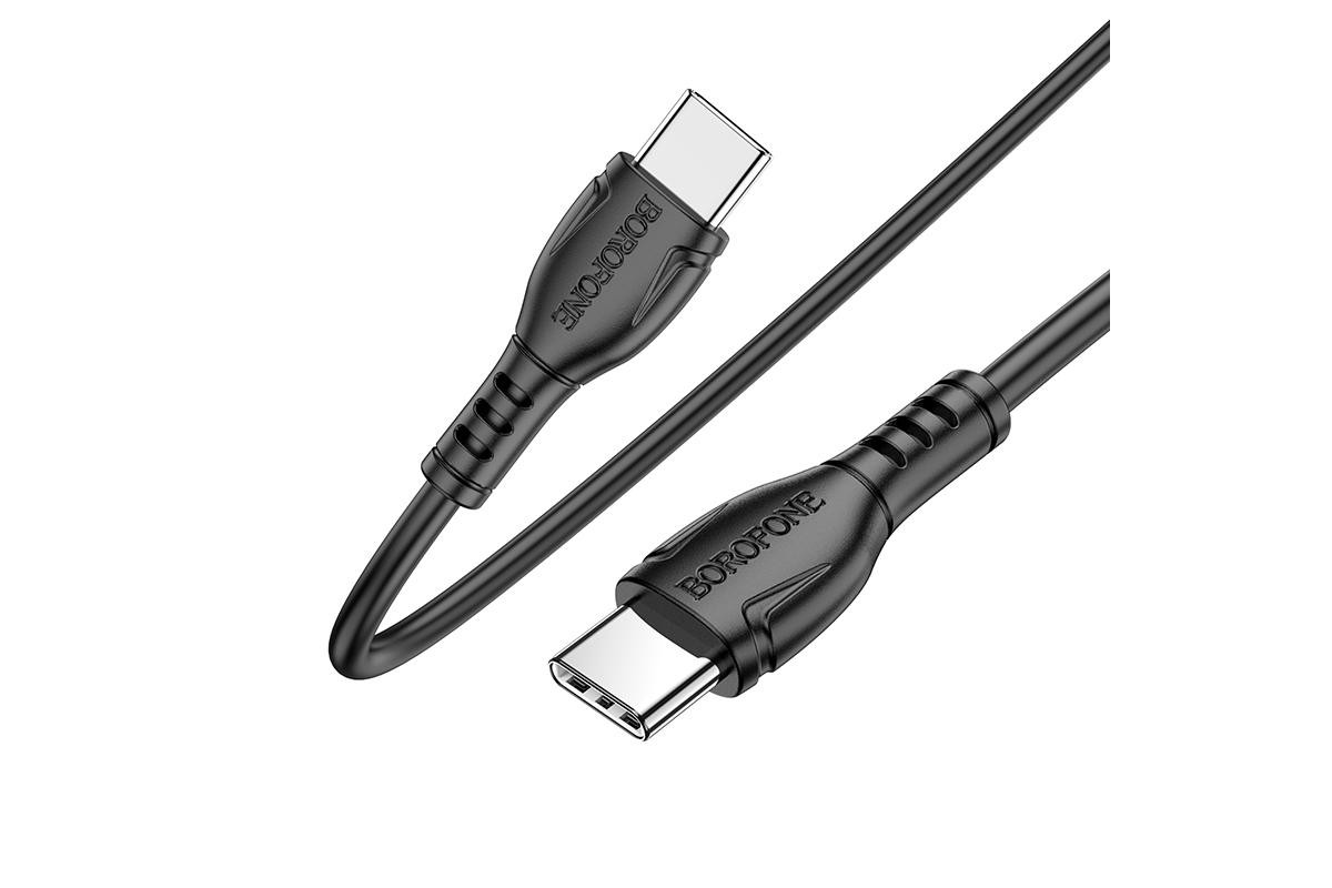 Кабель USB Type-C - USB Type-C BOROFONE BX51, PD60W черный 1м