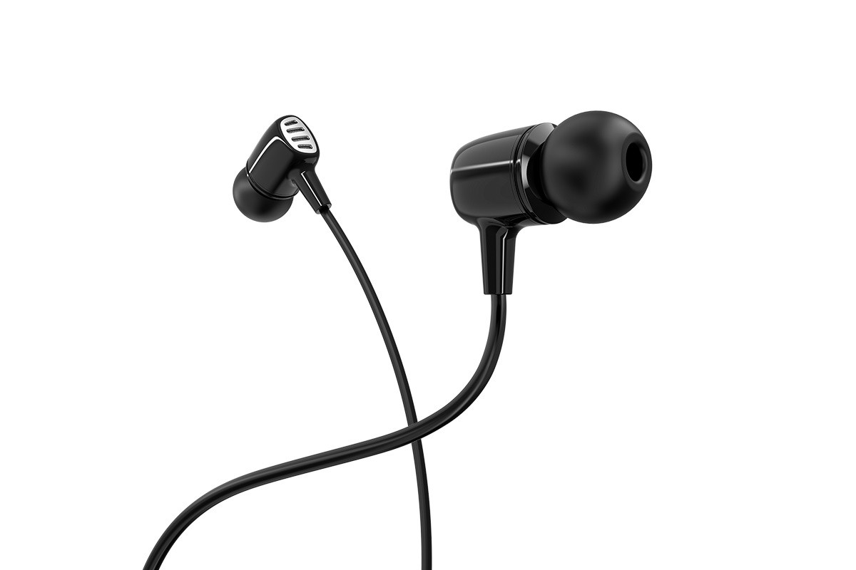 Гарнитура BOROFONE BM43 Remy universal earphones 3.5мм цвет черный