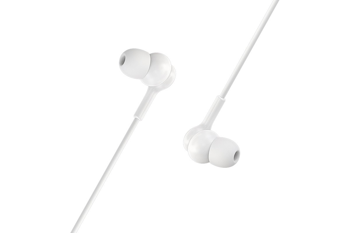 Гарнитура BOROFONE BM33 Complacent universal earphones 3.5мм цвет белая