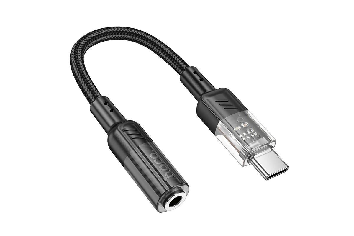 Адаптер для проводной гарнитуры c 3.5 мм на Type-C HOCO LS37 Spirit transparent digital audio converter Type-C to 3.5mm (черный) Адаптер для проводной гарнитуры c 3.5 мм на Type-C HOCO LS37 Spirit transparent digital audio converter Type-C to 3.5mm (черный)