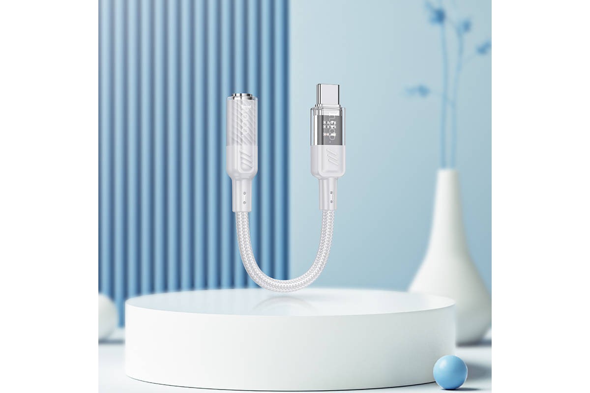 Адаптер для проводной гарнитуры c 3.5 мм на Type-C HOCO LS37 Spirit transparent digital audio converter Type-C to 3.5mm (черный) Адаптер для проводной гарнитуры c 3.5 мм на Type-C HOCO LS37 Spirit transparent digital audio converter Type-C to 3.5mm (черный)