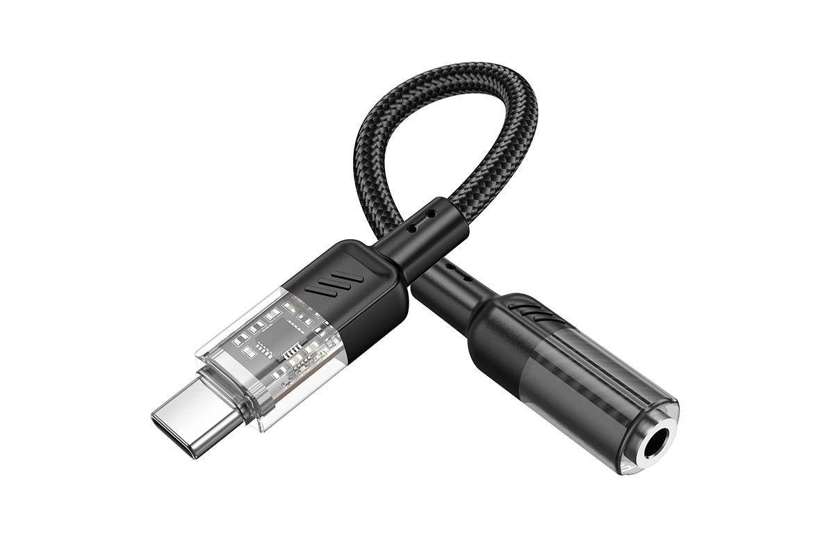 Адаптер для проводной гарнитуры c 3.5 мм на Type-C HOCO LS37 Spirit transparent digital audio converter Type-C to 3.5mm (серый) Адаптер для проводной гарнитуры c 3.5 мм на Type-C HOCO LS37 Spirit transparent digital audio converter Type-C to 3.5mm (серый)