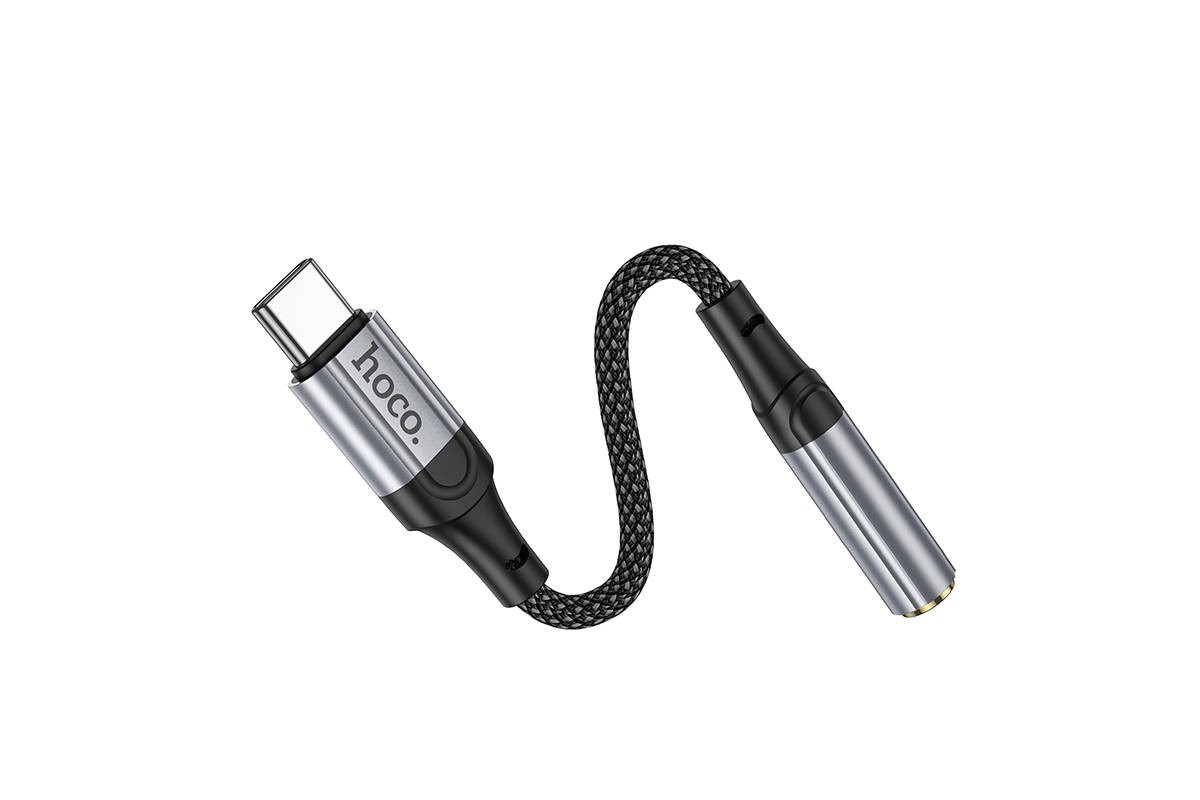 Адаптер для проводной гарнитуры c 3.5 мм на Type-C HOCO LS36 Fresh Digital Type-C to 3.5 audio converter (черный)