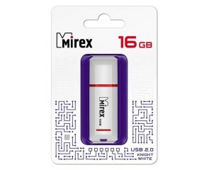 Флешка USB 2.0 Mirex KNIGHT WHITE 16GB (ecopack)