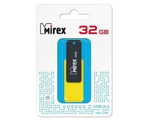 Флешка USB 2.0 Mirex CITY YELLOW 32GB (ecopack)