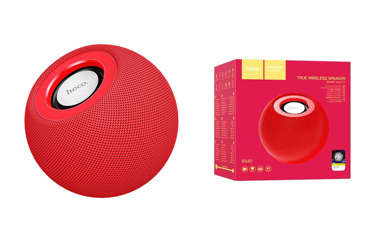 Портативная беспроводная акустика HOCO BS45 Deep sound sports BT speaker цвет красный