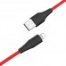 Кабель для iPhone HOCO X32 Excellent charging data cable for Lightning 1м красный