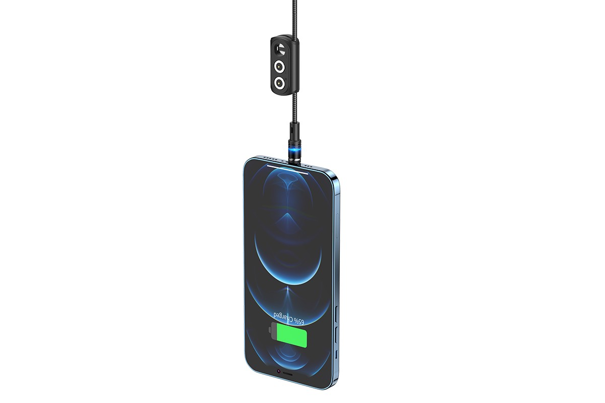 Кабель USB 3 в 1 HOCO U98 Sunway multi-functional magnetic charging cab (черный)  1 метр