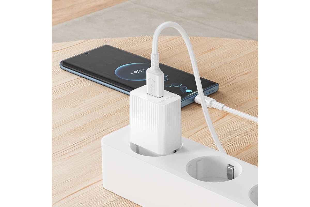 Сетевое зарядное устройство USB BOROFONE BAS71A Source  (EU) черные