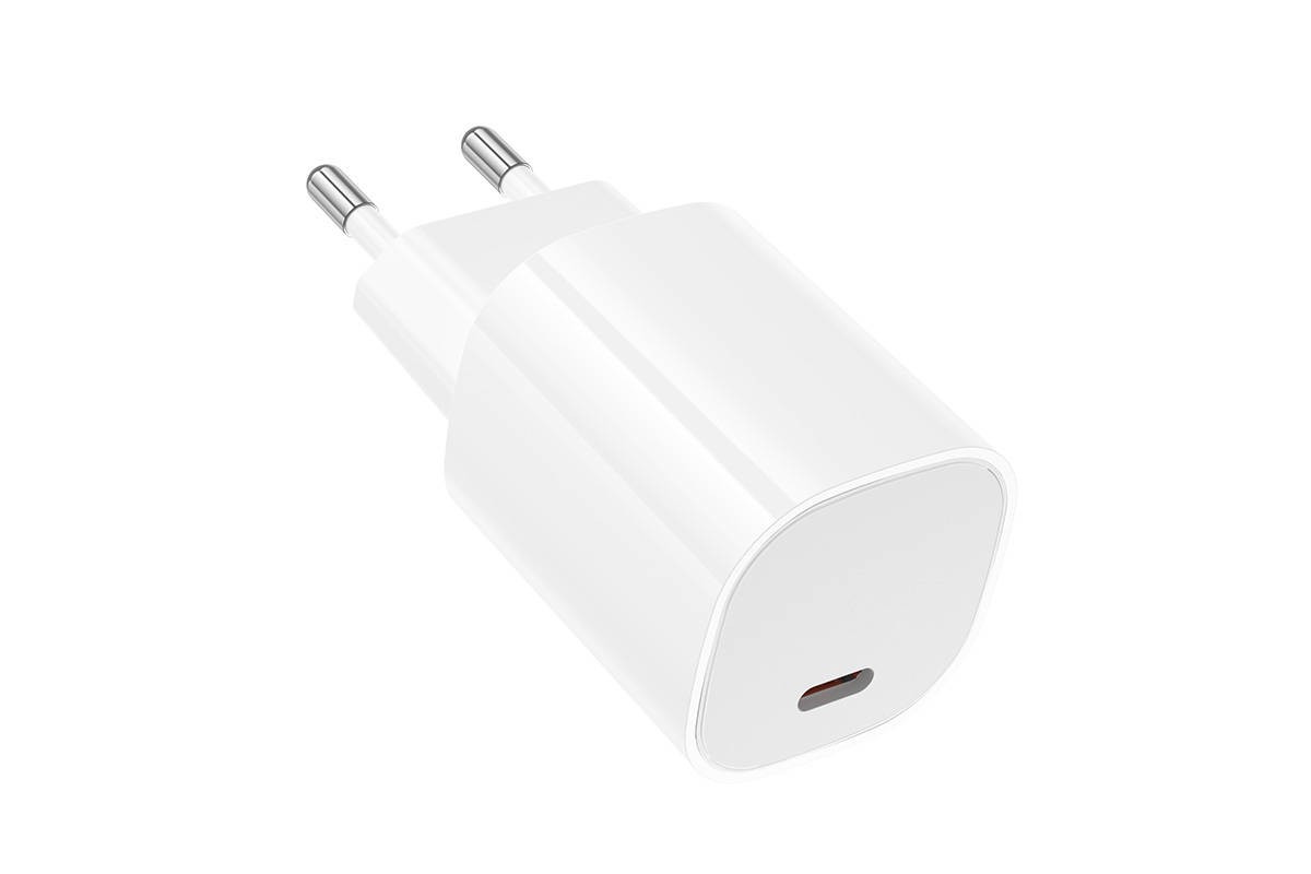 Сетевое зарядное устройство USB-C BOROFONE BA103A Pudding PD20W (белый)