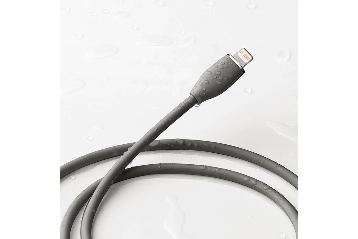 Кабель USB Type-C - Lightning Baseus Jelly Liquid Silica Gel Fast Charging 20W 1.2m чёрный