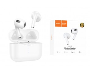 Наушники вакуумные беспроводные HOCO EW09 Soundman true wireless BT headset Bluetooth (белый)