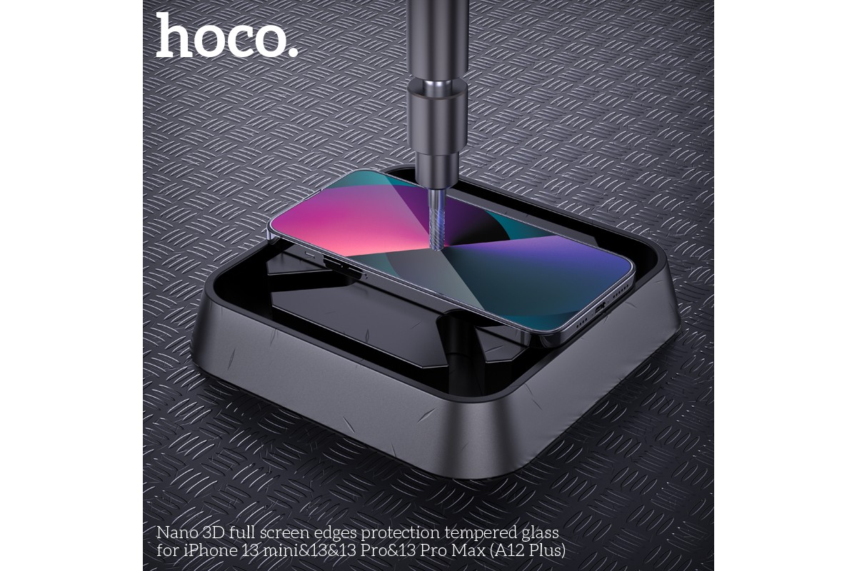 Защитное стекло дисплея iPhone 13/13 Pro (6.1)  HOCO A12 Nano 3D tempered glass прозрачное