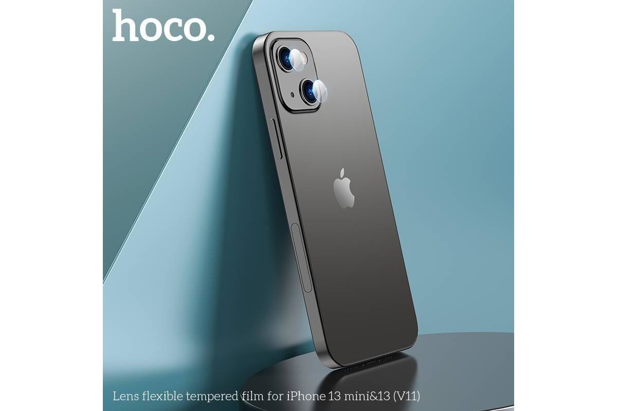 Защитное стекло камеры iPhone 13 Mini (5.4) HOCO Lens flexible прозрачное