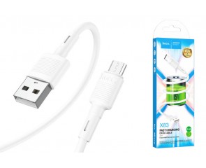 Кабель USB - MicroUSB HOCO X83 (белый) 1м 