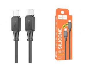 Кабель USB Type-C - USB Type-C HOCO X101 PD60W (черный) 1м