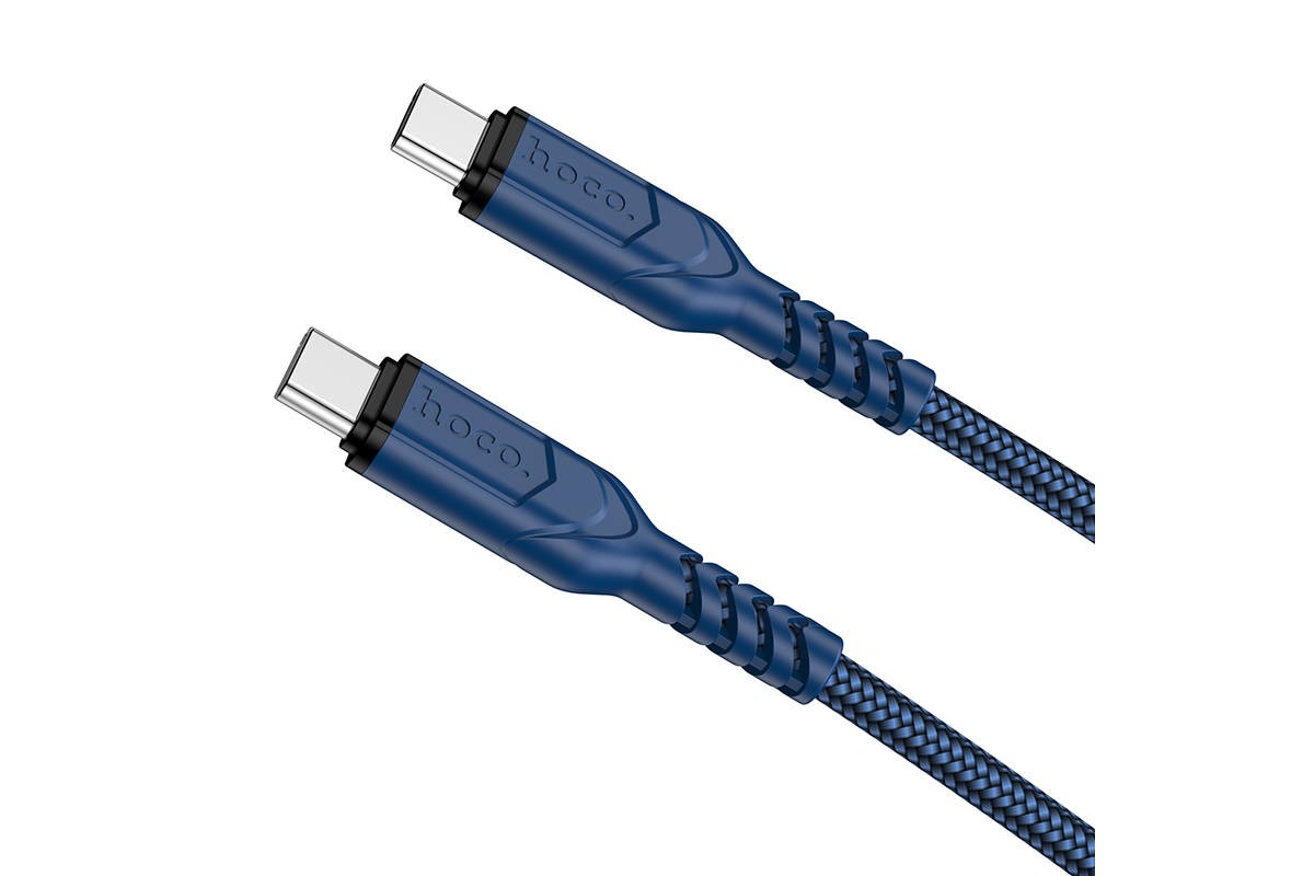 Кабель USB Type-C - USB Type-C HOCO X59 PD60W (синий) 1м