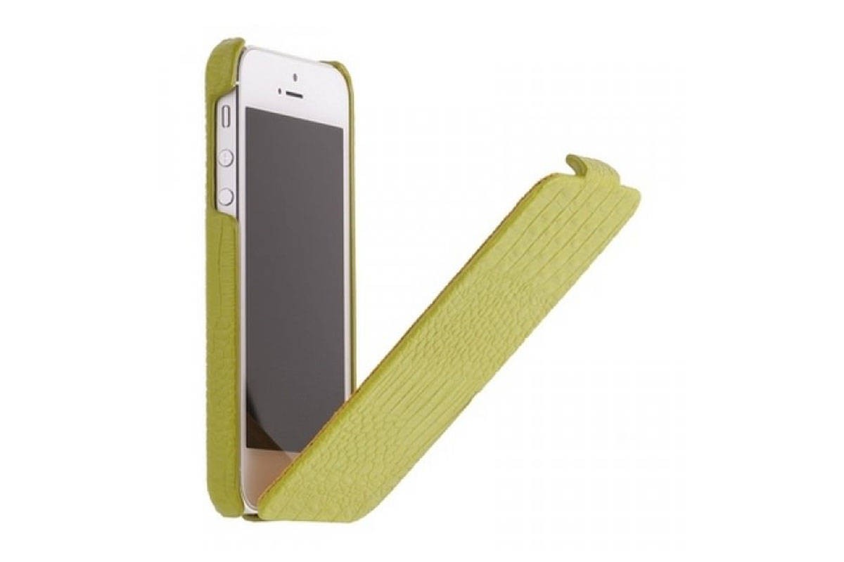Накладка крышки Borofone для iPhone 5 / 5S / SE Matt Crocodile Cover Case зелена П/У Накладка крышки Borofone для iPhone 5 / 5S / SE Matt Crocodile Cover Case зелена П/У