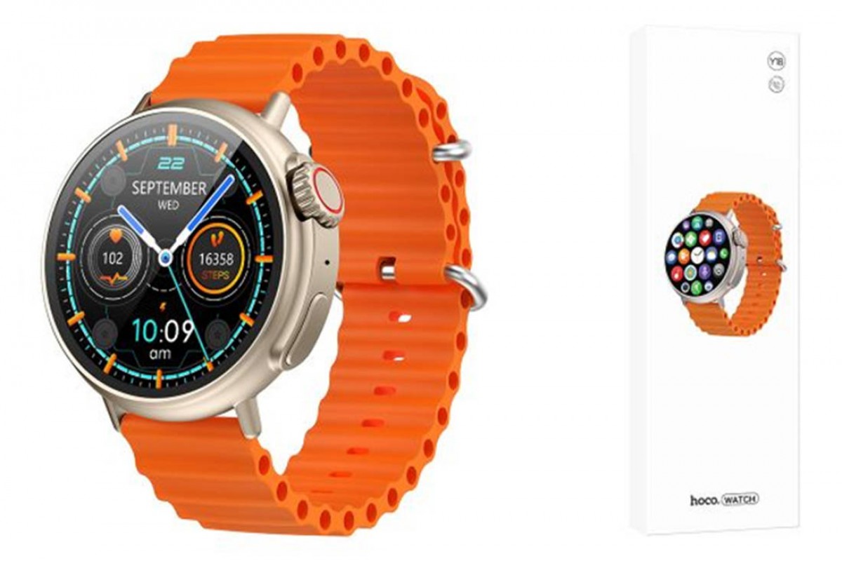 Смарт часы HOCO Y18 Smart sport watch ( золотистый )