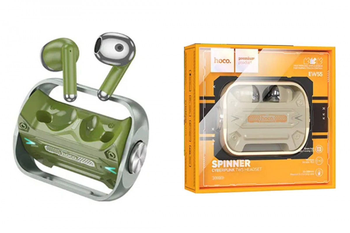 Наушники вакуумные беспроводные HOCO EW55 Trendy rue wireless stereo headset Bluetooth (зеленый)