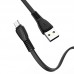 Кабель USB micro USB HOCO X40 Noah charging data cable  1 метр черный