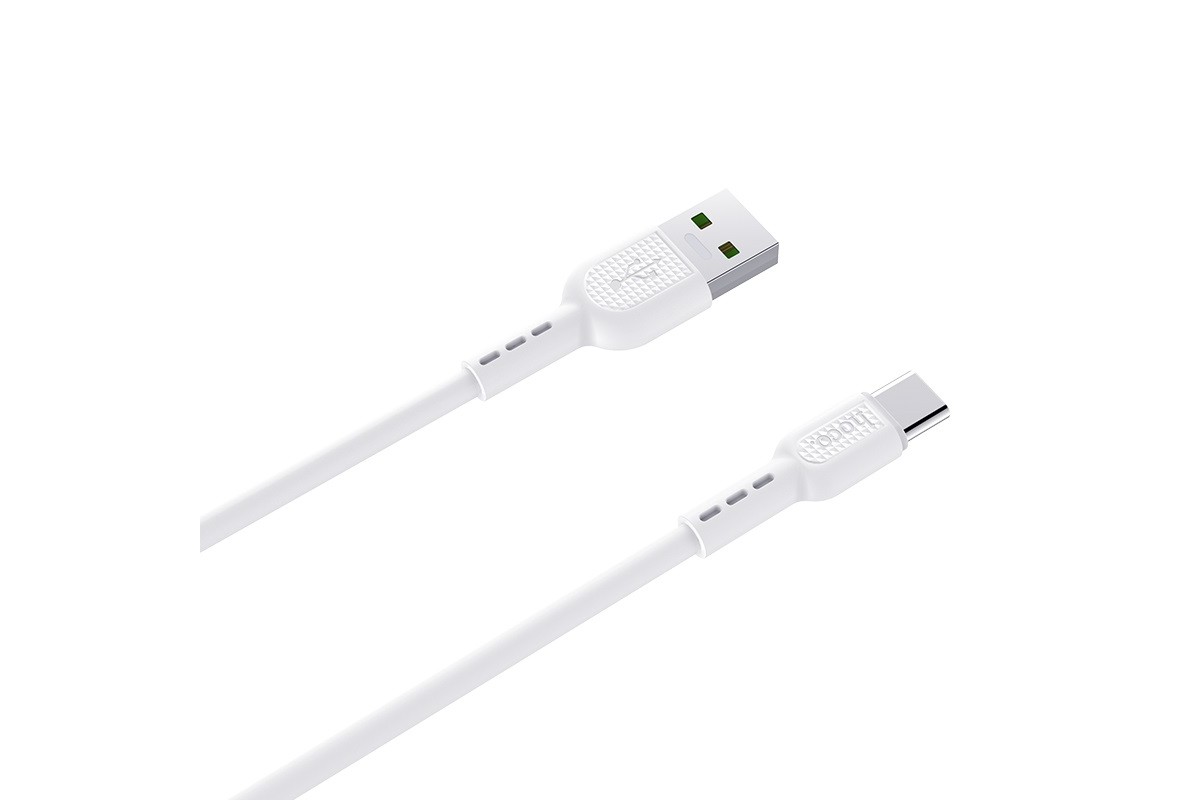 Кабель USB HOCO X33 Type-C 5A Surge charging data cable (белый) 1 метр