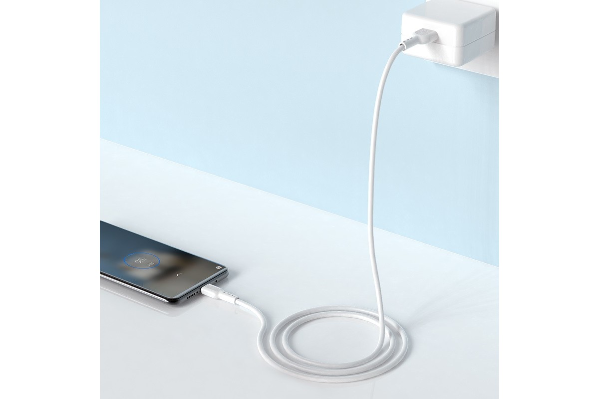 Кабель USB HOCO X33 Type-C 5A Surge charging data cable (белый) 1 метр