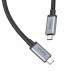 Кабель USB Type-C - USB Type-C HOCO US06, 5A PD100W (черный) 2м USB3.2