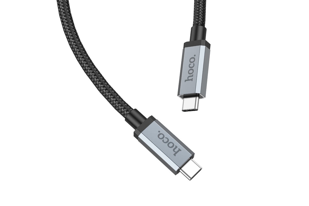 Кабель USB Type-C - USB Type-C HOCO US06, 5A PD100W (черный) 1м USB3.2