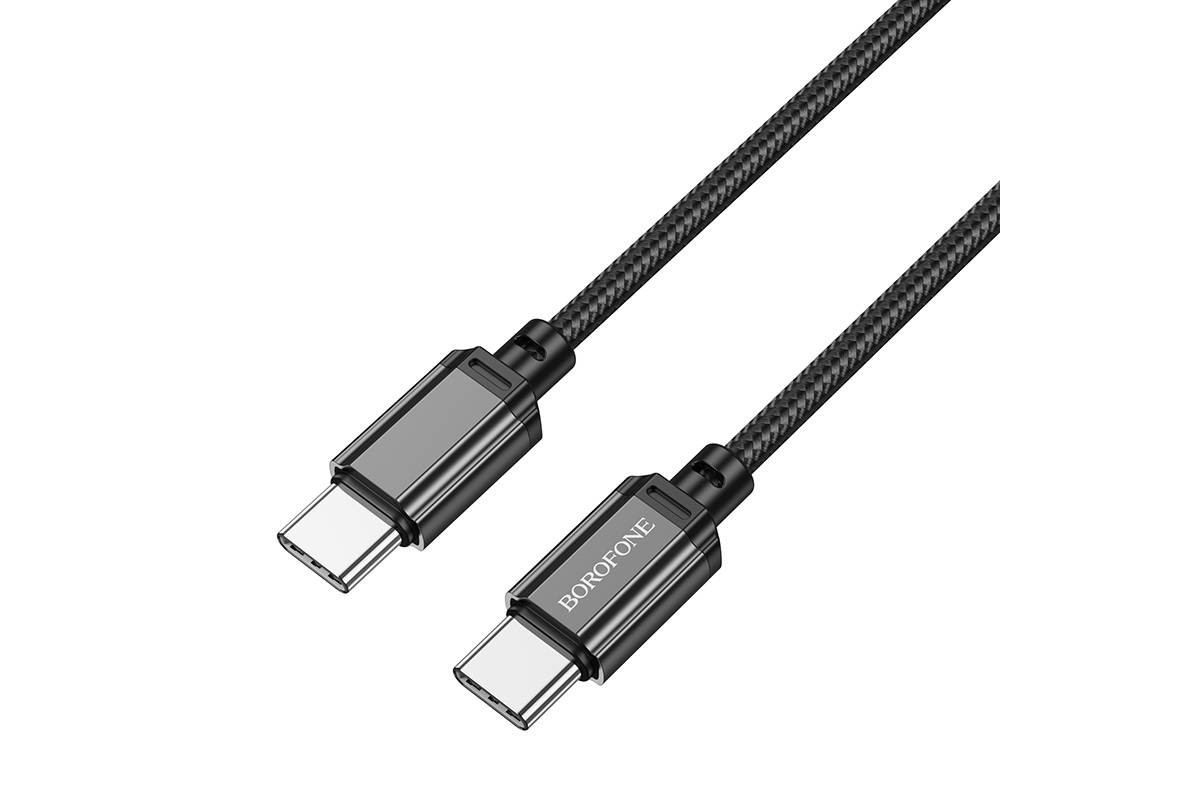 Кабель USB Type-C - USB Type-C BOROFONE BX87, PD60W (черный) 1м