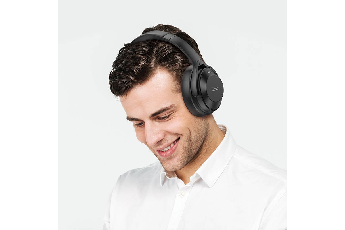 Наушники мониторные беспроводные HOCO W37 Sound Active Noise Reduction wireless headphones Bluetooth (черный)