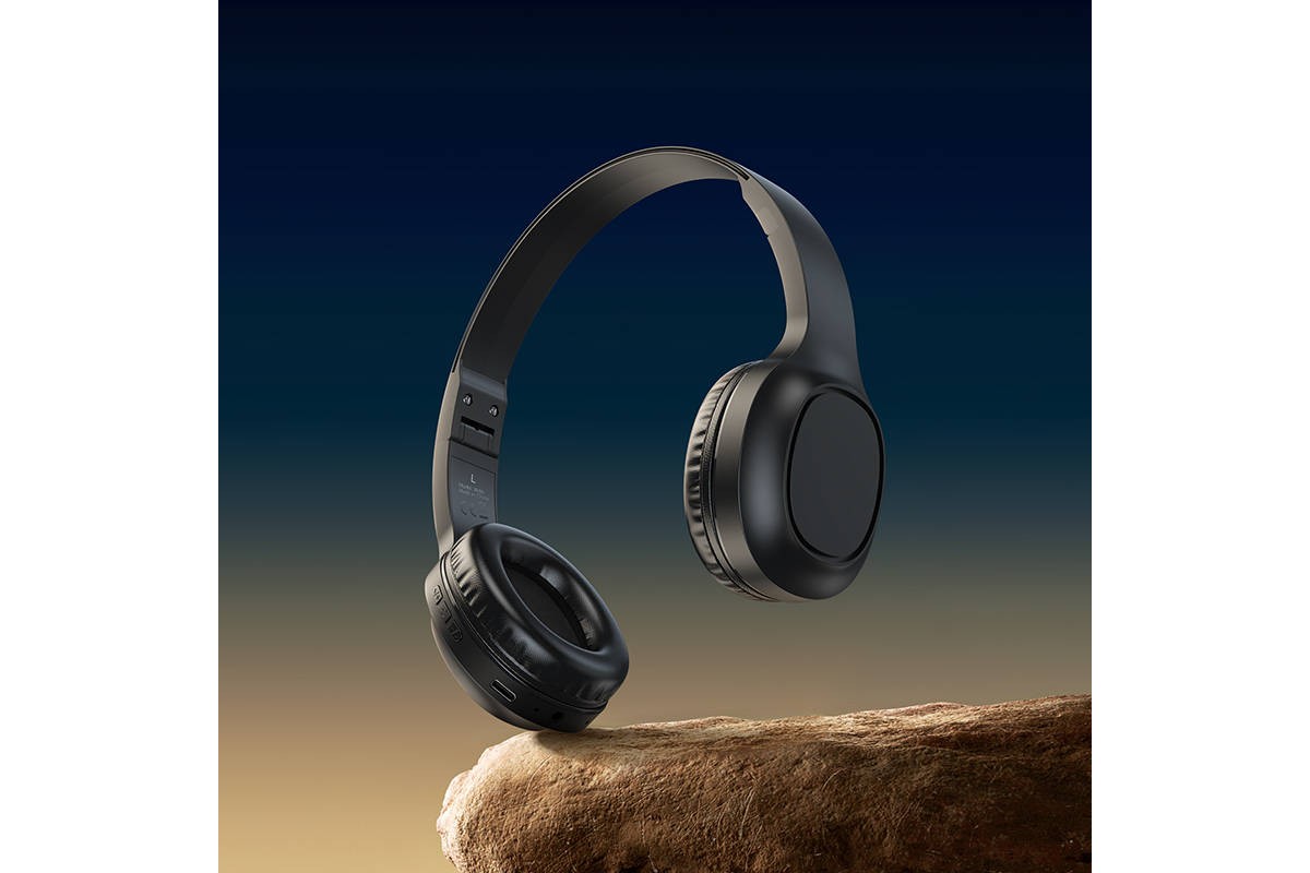 Наушники мониторные беспроводные HOCO W46 wireless headphones Bluetooth (черный)