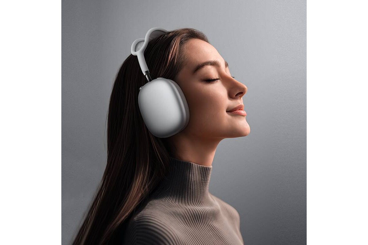 Наушники мониторные беспроводные BOROFONE BO35 Plus Adorable ANC Bluetooth (серебро)