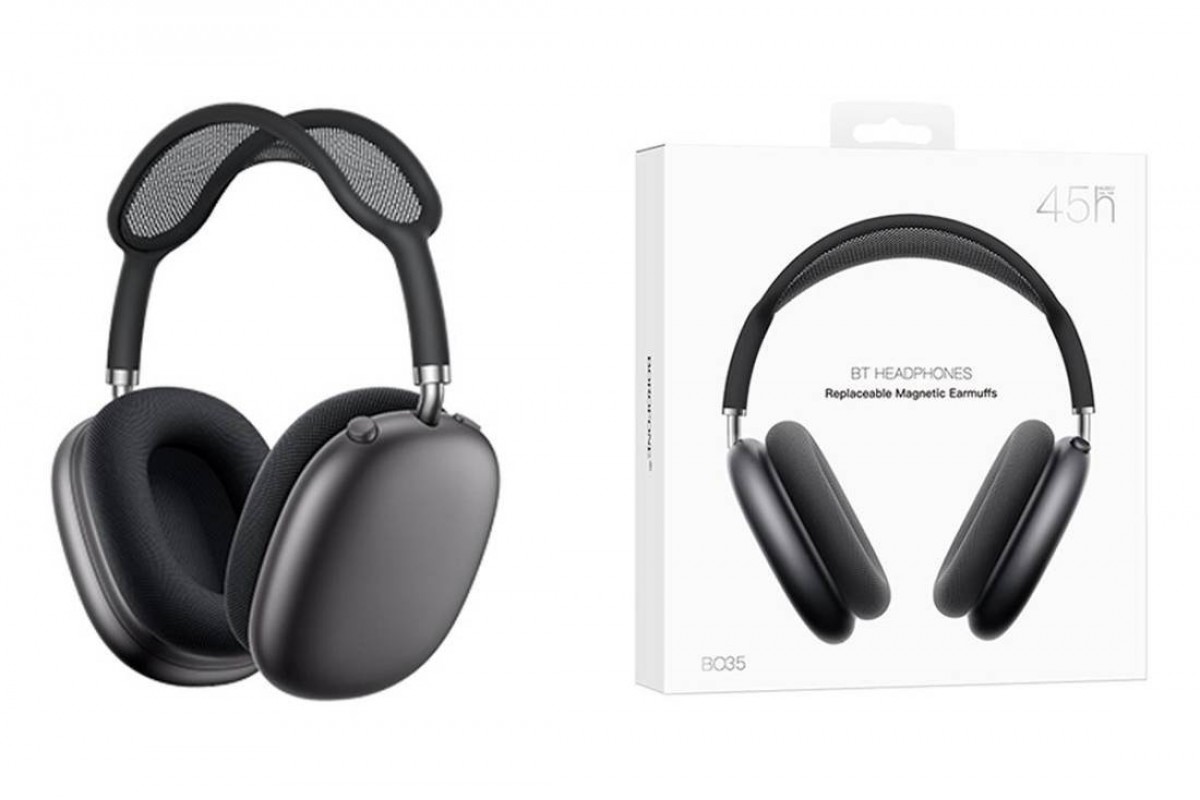 Наушники мониторные беспроводные BOROFONE BO35 Adorable Bluetooth (глубокий космос серый)