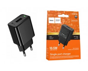 Сетевое зарядное устройство USB HOCO CS91A Leader 2100 mAh (черный)