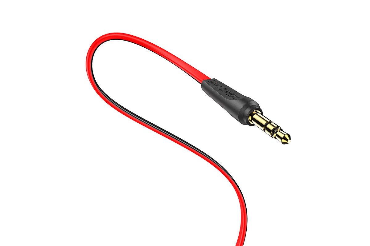 Кабель удлинитель BOROFONE BL6 AUX Audio cable 3.5 2 метр красный