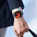 Ремешок для Apple Watch HOCO AS102 Жидкий силиконовый магнитный ремешок для часов iWatch (38/40/41 мм) (темно-синий со светло-голубым)