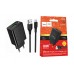 Сетевое зарядное устройство USB + кабель Type-C HOCO CS92A QC3.0 18W (черный) Сетевое зарядное устройство USB + кабель Type-C HOCO CS92A QC3.0 18W (черный)