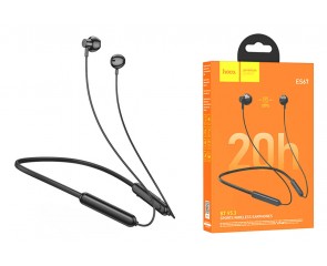 Наушники вакуумные беспроводные HOCO ES67 Perception sports BT earphones headset (черный)