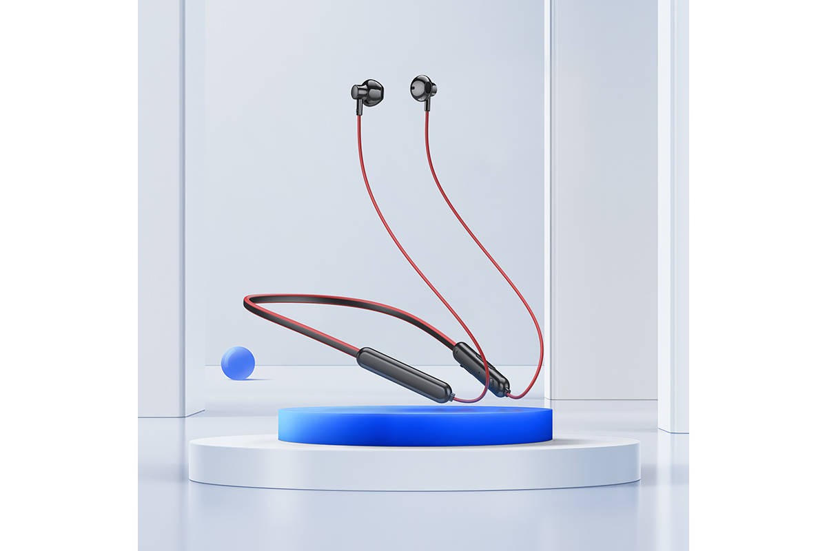 Наушники вакуумные беспроводные HOCO ES67 Perception sports BT earphones headset Bluetooth (черный)