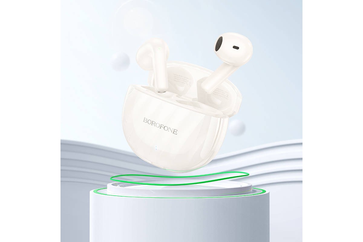 Наушники вакуумные беспроводные BOROFONE BW51 Solid  true wireless BT headset Bluetooth (ice blue)