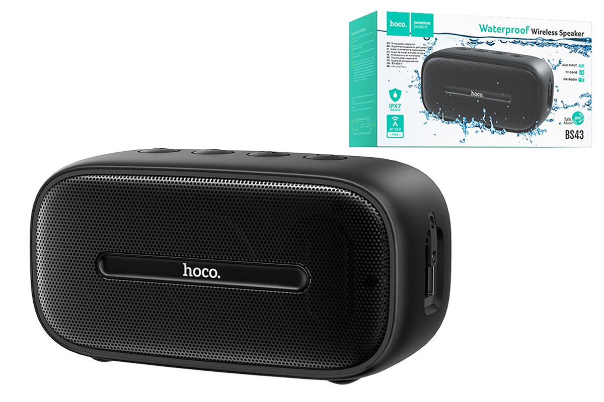 Портативная беспроводная акустика HOCO BS43 Cool sound sports wireless speaker цвет черный