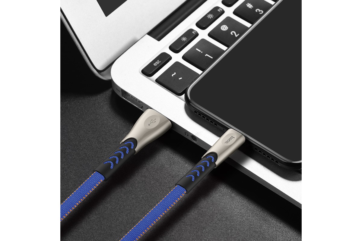 Кабель для iPhone HOCO U48 Superrior speed lightning charging cable 1м синий