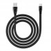 Кабель USB HOCO U57 Twisting charging data cable for Type-C (черный) 1 метр