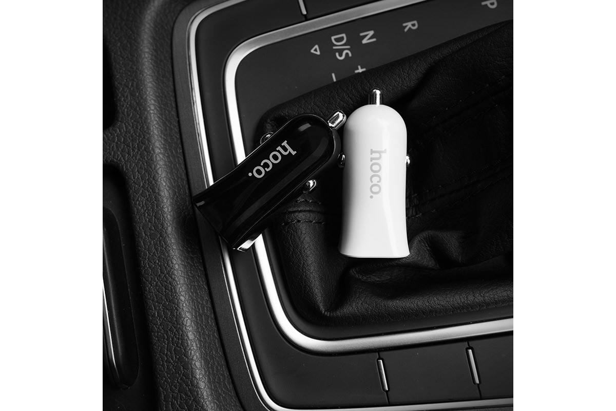 Автомобильное зарядное устройство 2USB 3100mAh HOCO Z12 elite two-port car charger set белый