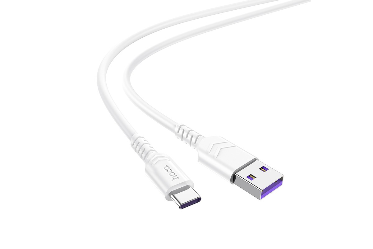 Кабель USB - USB Type-C HOCO X62, 5A белый 1м