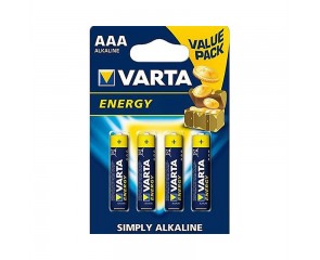 Батарейка алкалиновая VARTA ENERGY 4103 LR03 AAA/4BL (цена за блистер 4 шт)