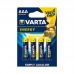 Батарейка алкалиновая VARTA ENERGY 4103 LR03 AAA/4BL (цена за блистер 4 шт)